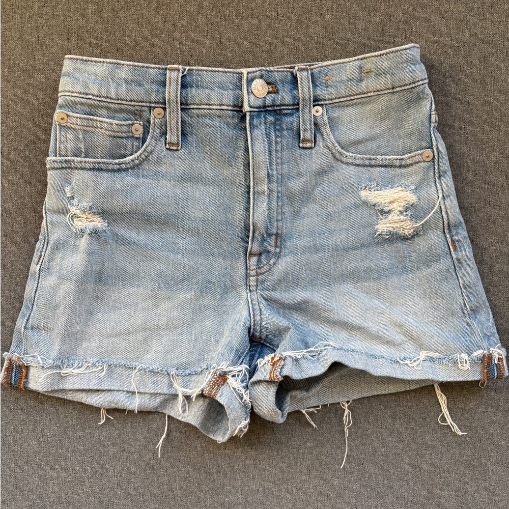 Madewell high-rise denim shorts